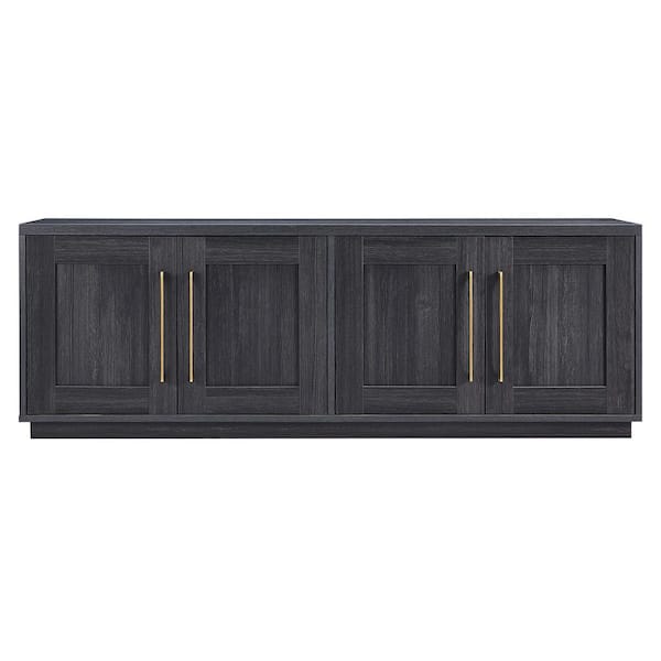 Meyer&Cross Tillman 68 in. Charcoal Gray Rectangular TV Stand Fits TV's up to 75 in.