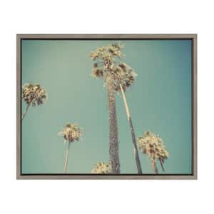 Sylvie "Palm Trees in Lajolla" by Saint and Sailor Studios 24 in. x 18 in. Framed Canvas Wall Art