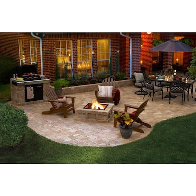 Square Wood Fire Pits Outdoor, Patio With Square Fire Pit