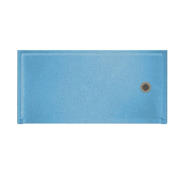 Swanstone Barrier Free 30 in. x 60 in. Single Threshold Shower Floor in Tahiti Blue-DISCONTINUED