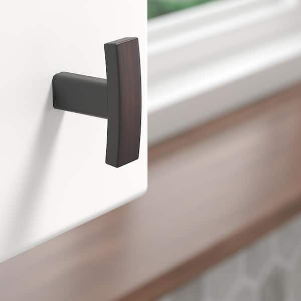 Padova Collection 1-1/2 in. (38 mm) Classic Brushed Oil-Rubbed Bronze T-Shaped Cabinet Knob