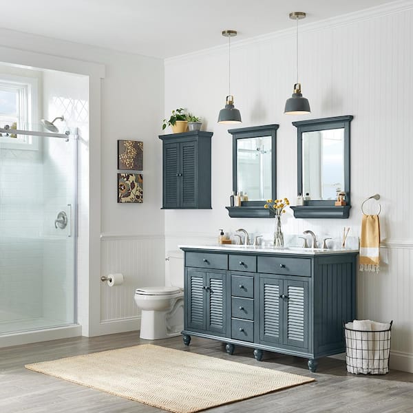 Home Decorators Collection Ashburn 23 in. W x 28 in. H Rectangular Medicine Cabinet with Mirror