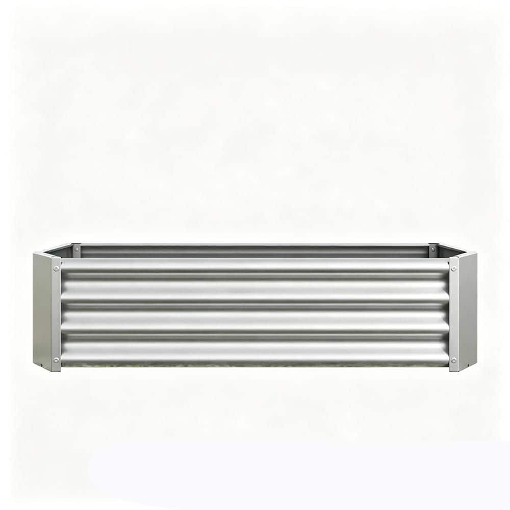 Metal Raised Garden Bed, Rectangle Raised Planter 4 x 2 x 1 ft. for Flowers Plants, Vegetables Herb Silver price history on PriceWatchPro