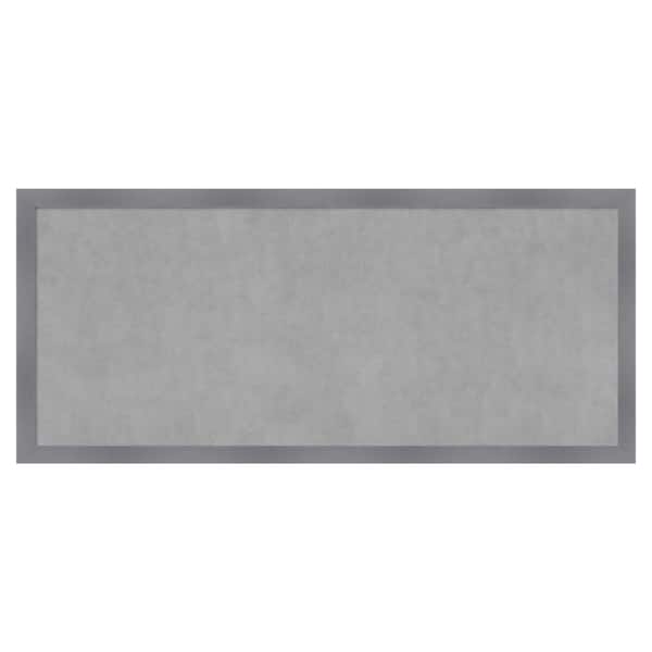Amanti Art Edwin Grey 50 in. x 22 in. Framed Magnetic Board