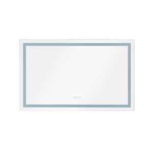 40 in. W x 24 in. H Rectangular Frameless LED Wall Bathroom Vanity Mirror in White