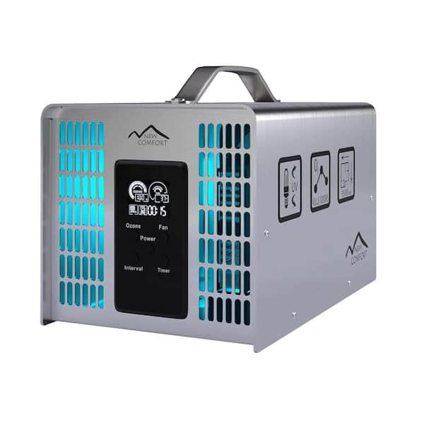 8000 sq. ft. Commercial UV Air Purifier and Ozone Generator Stainless Steel 6000 to 14000 mg/hr