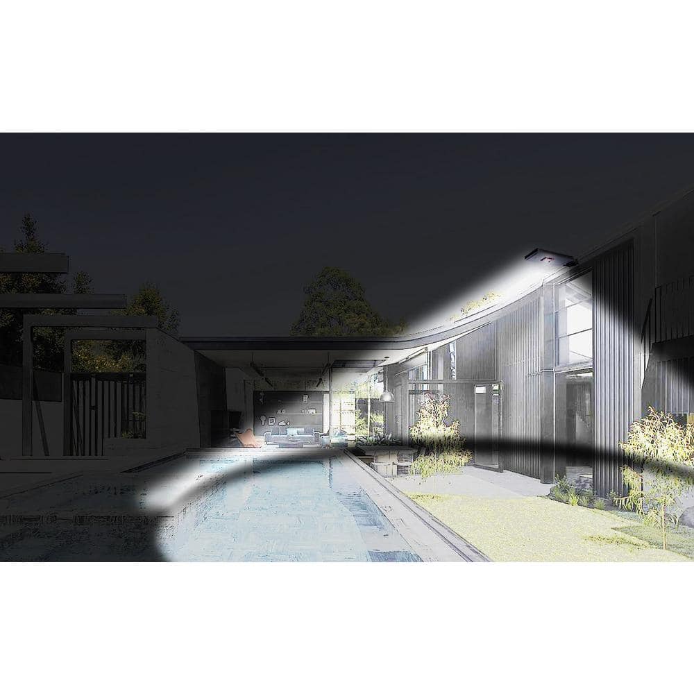 Black Aluminum Solar LED Dusk to Dawn Parking Light