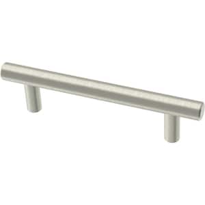 Simple Bar 3-3/4 in. (96 mm) Cabinet Drawer Pull (10-Pack) in Stainless Steel Finish