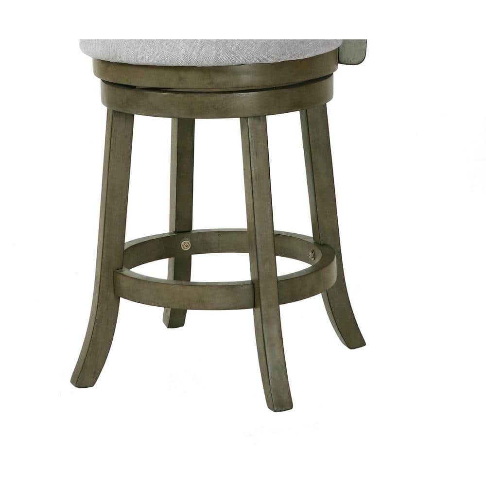 Manchester 24" Antique Gray Swivel Counter Stool