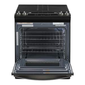 5 cu. ft. Gas Range with Frozen Bake Technology in Black Stainless