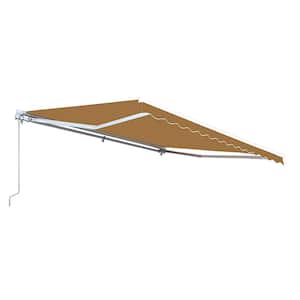 13 ft. Manual Patio Retractable Awning (120 in. Projection) in Sand