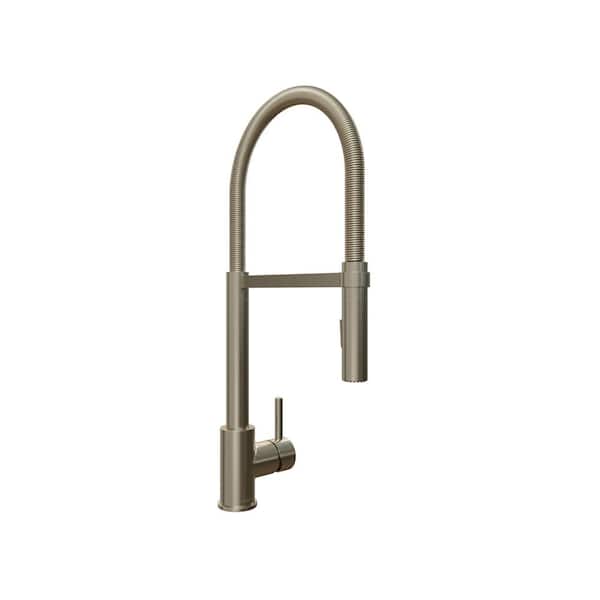 NewAge Products Single-Handle Double Action Flex Pull-Down Sprayer Kitchen Faucet in Brushed Nickel