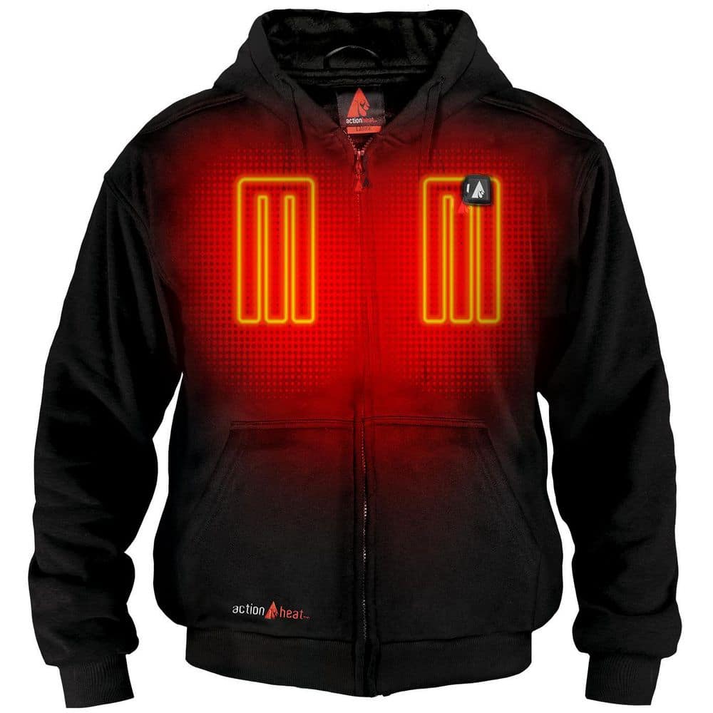 Unisex Medium Black 5-Volt Battery Heated Hoodie price history on PriceWatchPro