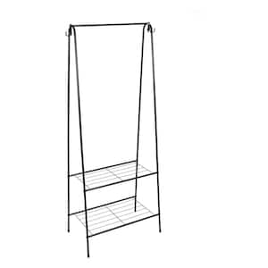Black Polypropylene Clothes Rack 149 in. W x 596 in. H