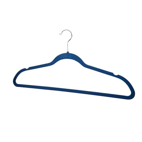 Home Basics Blue Velvet Shirt Hangers 10-Pack