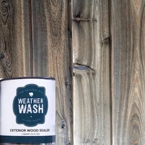 1 qt. Weatherwash Clear Exterior Water-Based Wood Sealer
