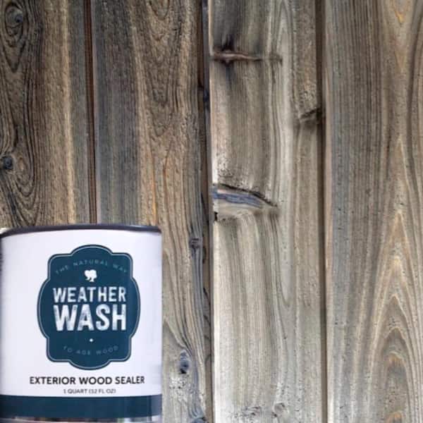 Unbranded 1 qt. Weatherwash Clear Exterior Water-Based Wood Sealer