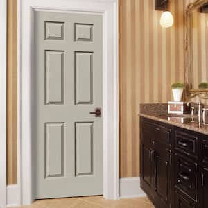 32 in. x 80 in. Colonist Desert Sand Painted Left-Hand Smooth Molded Composite Single Prehung Interior Door