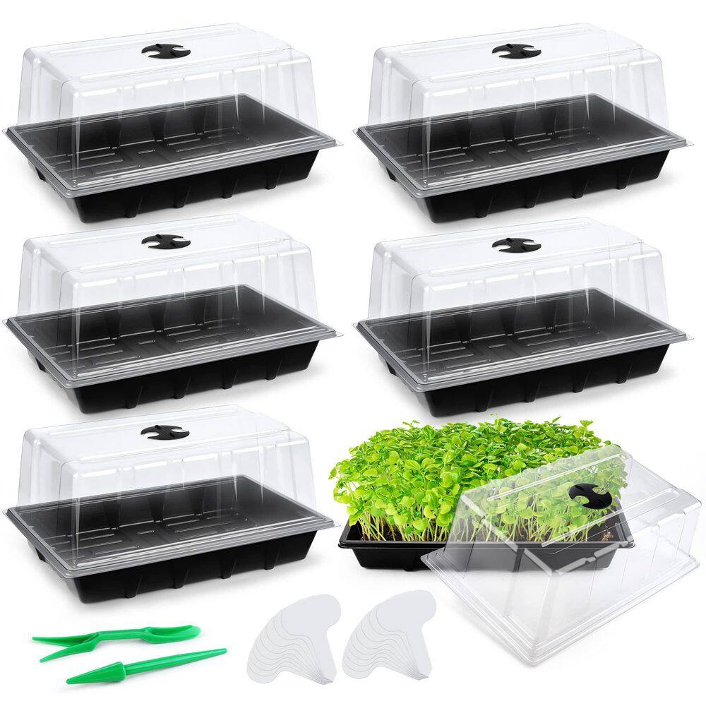 6 Packs Seed Starter Tray Kits with Humidity Dome, for Seeds Growing Starting, Germination and Seedling Propagation price history on PriceWatchPro