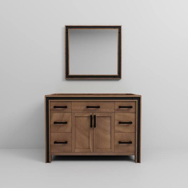【 Saruwa2♡  】 Lexora Ziva 48 in. W x 22 in. D Rustic Barnwood Double Bath