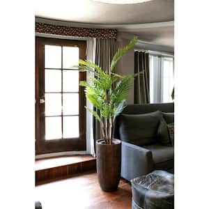 6.67 ft. Tall Artificial Faux Real Touch Fern Tree With Fiberstone Planter