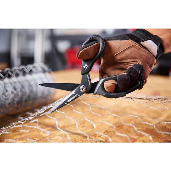 Husky 8 in. Titanium Coating Scissors 90993 - The Home Depot