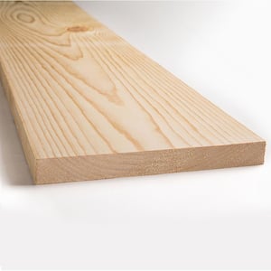 1 in. x 10 in. x 6 ft. Kiln Dried Square Edge Whitewood