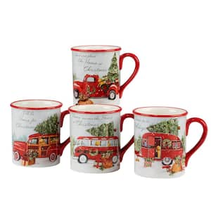 Home For Christmas 4-Piece Mug Set