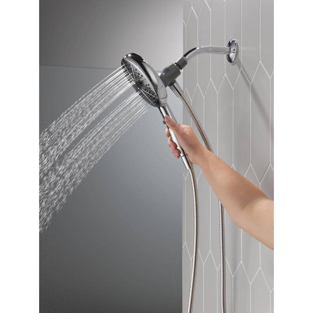 Chrome Multi-Head Handheld Wall Mounted Shower System
