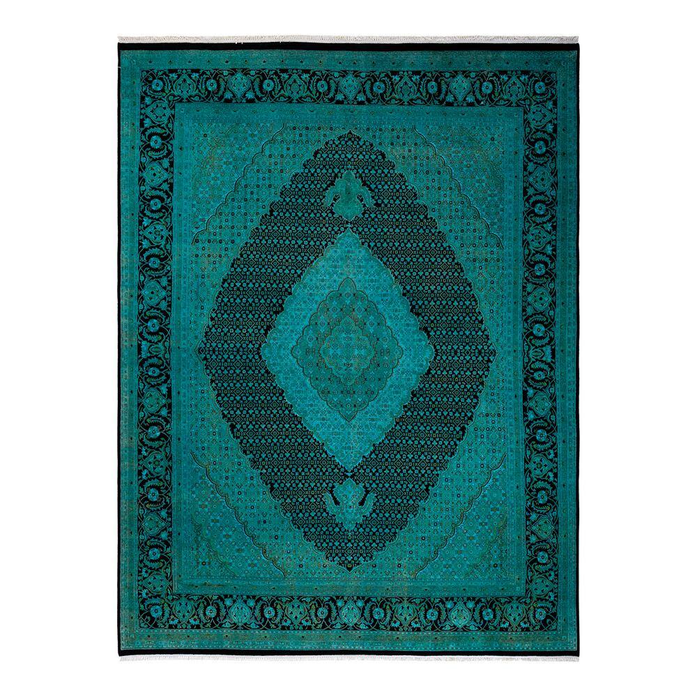 Fine Vibrance Blue 8 ft. x 10 ft. Solid Wool Indoor Area Rug price history on PriceWatchPro