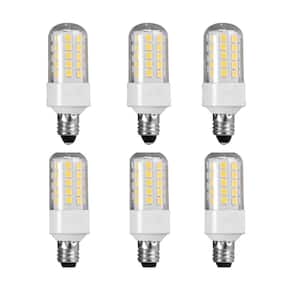 50-Watt Equivalent Bright White (3000K) T4 Mini Candelabra E11 Base Decorative LED Light Bulb (6-Pack)