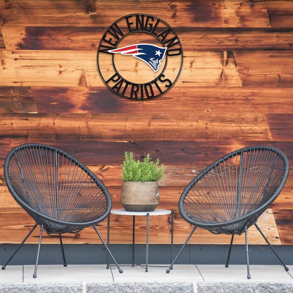 New England Patriots 24'' Round Heritage Logo Sign