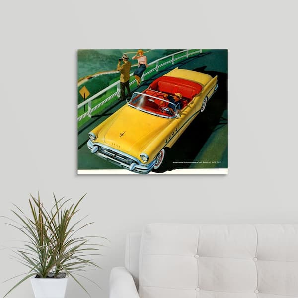 "1950's USA Buick Magazine Advert (detail)" by Great BIG Canvas Canvas Wall Art