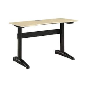 Talbott 59.13 in. Rectangular Black Steel Standing Desk with Adjustable Height
