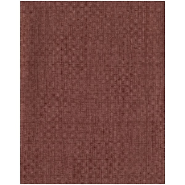 Monogram Library Red, Maroon Vinyl Strippable Roll (Covers 13.5 sq. ft.)