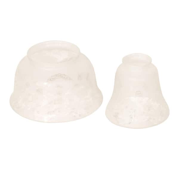 Wreath & Garland 4.25 in Clear Transparent Glass Bell Universal Shade with no fitter