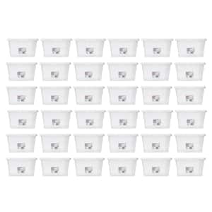 16 Quart Clear Stacking Storage Container Tub, 36 Pack 16448012