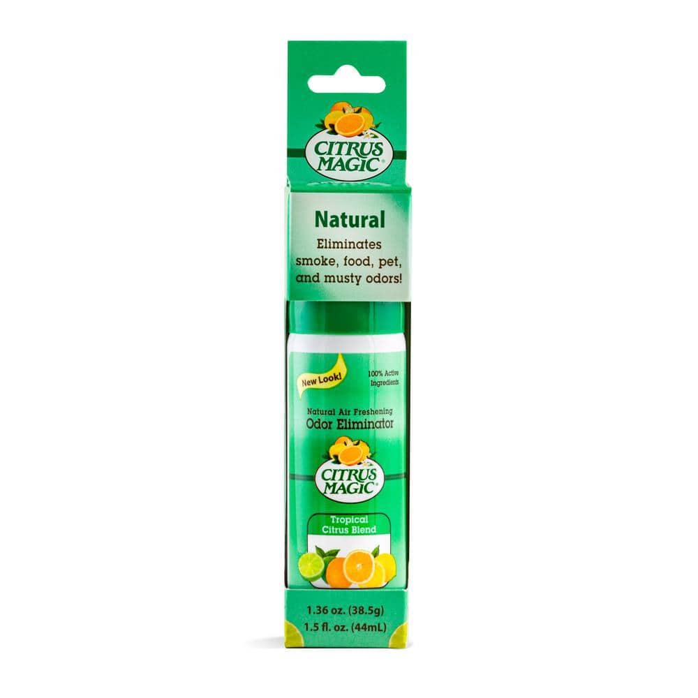 Citrus Magic 1.5 oz. Tropical Citrus Blend Spray Air Freshener Blister Card  276171874 - The Home Depot