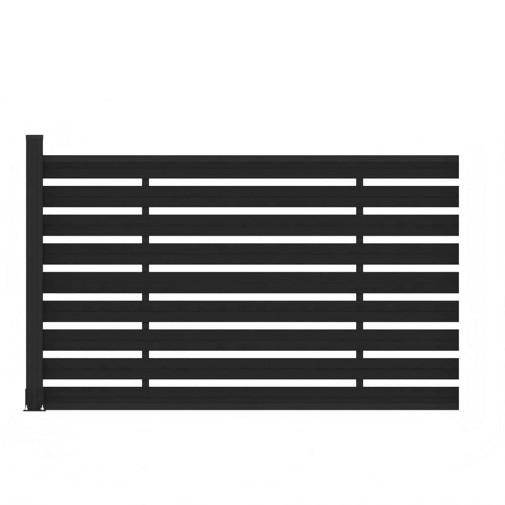 Low Maintenance 3.8 ft. H x 6 ft. W Waterproof Black Composite Fence Panel Kit with One Post price history on PriceWatchPro