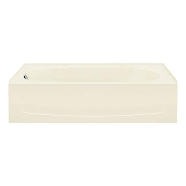 STERLING Performa 5 ft. Left Drain Rectangular Alcove Bathtub in Biscuit