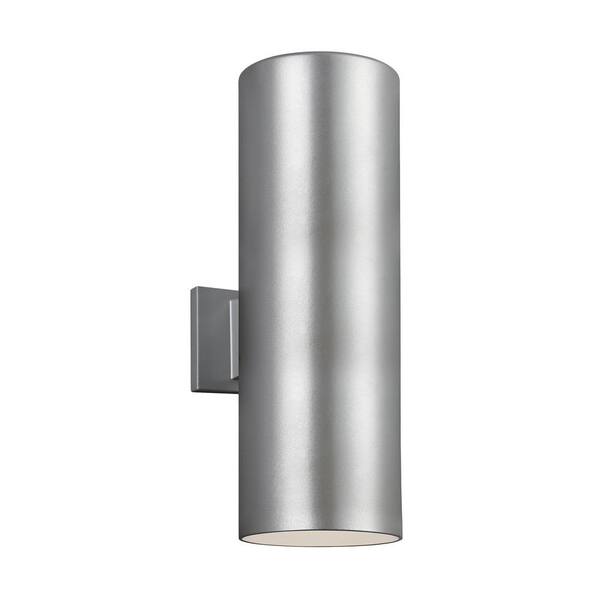 Sea Gull Lighting Outdoor Bullets Extra, Brushed Nickel Outdoor Lamps