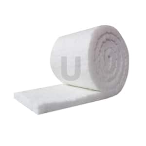 Ceramic Fiber Insulation Blanket Roll, (8# Density, 2300°F)(1in.x48in.x25ft.) for Kilns, Ovens, Furnaces, Forges, Stoves