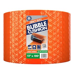 12 in. x 100 ft. L Orange Perforated Bubble Cushion