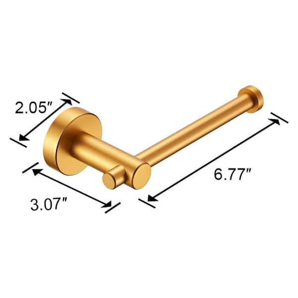 Kraus Elie Brushed Gold Wall Mount Single Post Toilet Paper Holder