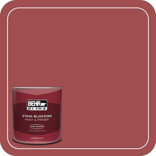 BEHR ULTRA 1 qt. #M150-7 Sweet Cherry Extra Durable Flat Interior Paint & Primer