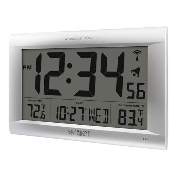 Clock with indoor outdoor temperature