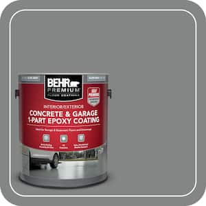 1 gal. Slate Gray Self-Priming 1-Part Epoxy Satin Interior/Exterior Concrete and Garage Floor Paint