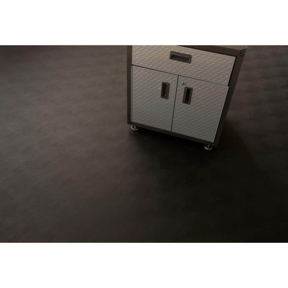 Levant Midnight Black Vinyl Garage Flooring Roll