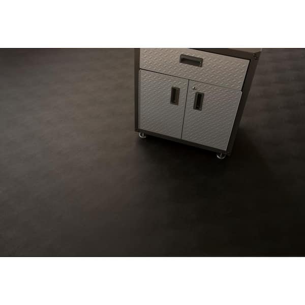 Levant 7.5 ft. x 17 ft. Midnight Black Vinyl Universal Flooring