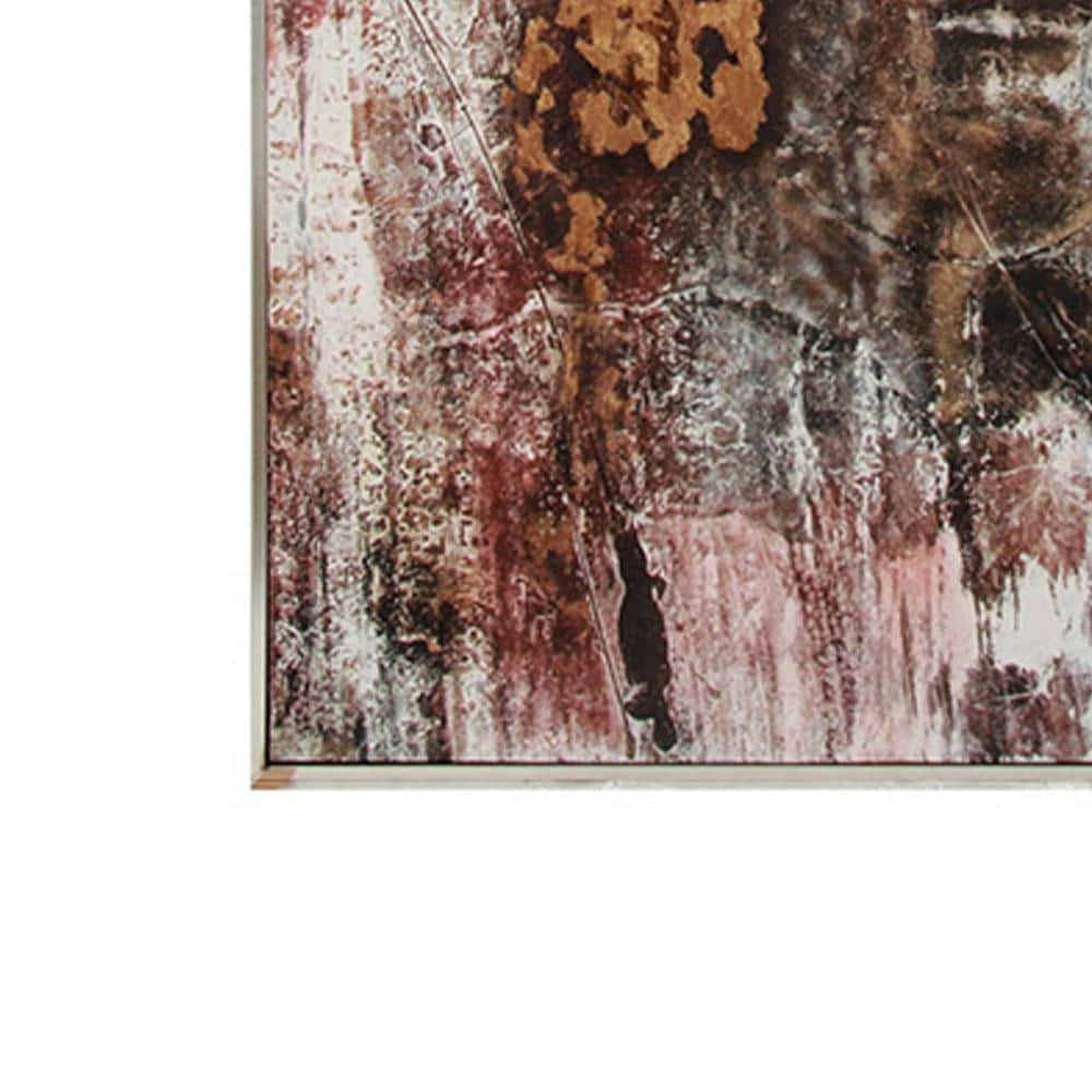 Large Brown and Red Buddha Canvas Print Wall Art
